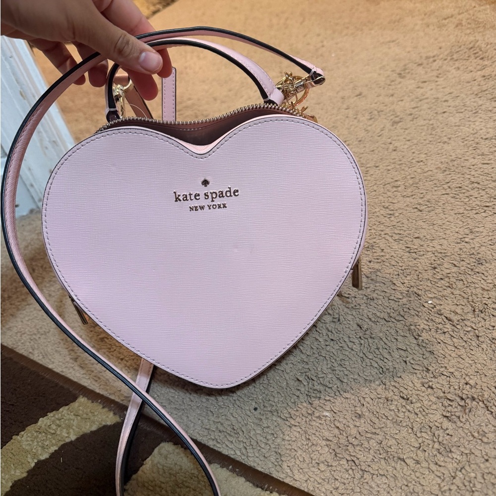 Kate Spade Light Pink Heart Crossbody Bag
